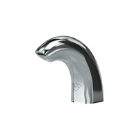 T&S Brass WaveCrest Compact Cast Spout Touchless Lavatory Faucet, Single-Hole Deck Mount, Polished Chrome, 0.5 GPM