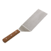 Thumbnail image #1 for 8 x 4 Inch Square End Solid Flexible Stainless Steel Turner with Wood Handle