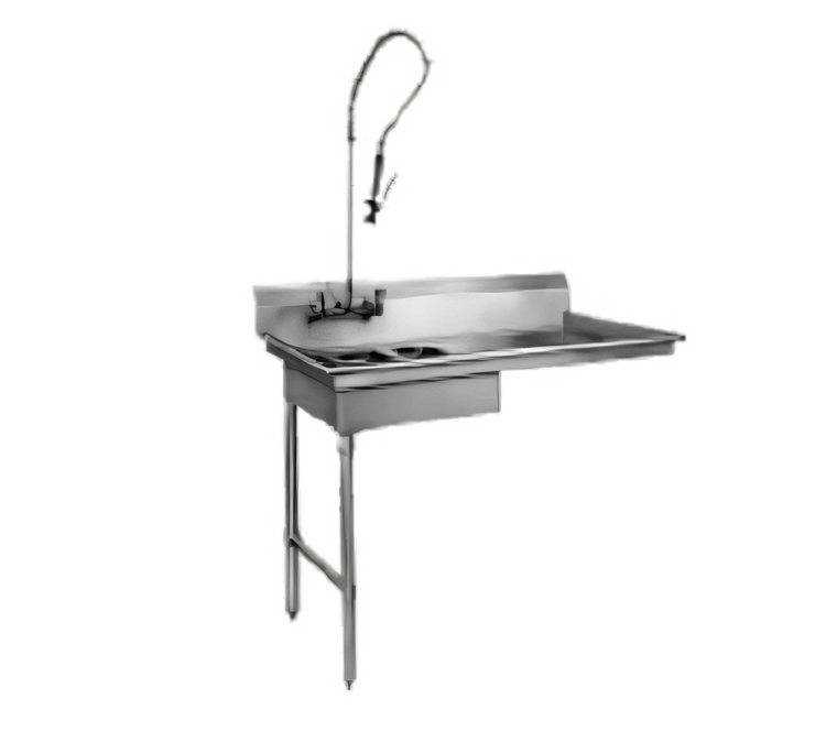 Product image #1 for CMA Dishmachines SL-U Undercounter Left Soiled Dish Table with 20 x 20 x 5-Inch Sink