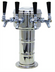 Thumbnail image #1 for Glastender Mini Mushroom 4-Faucet Air-Cooled Draft Dispensing Tower, Mirror Finish