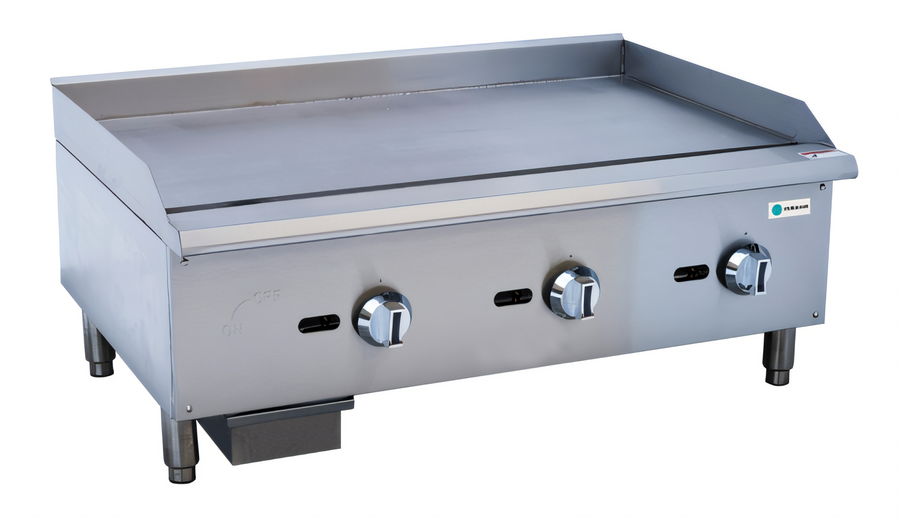 Product image #1 for Hurakan by Equip.me 36-Inch 3-Burner Gas Countertop Griddle with Thermostatic Controls
