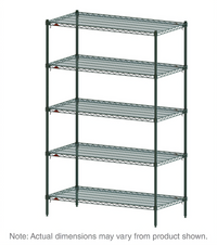 Metro Super Erecta Super Adjustable Wire Shelving Starter Unit, 48 x 18 x 74 Inches, 5 Shelves