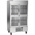 Thumbnail image #1 for Beverage-Air Horizon Series Two-Section Half-Glass Door Reach-In Refrigerator, 40.2 Cu. Ft., Bottom Mount, Stainless Steel