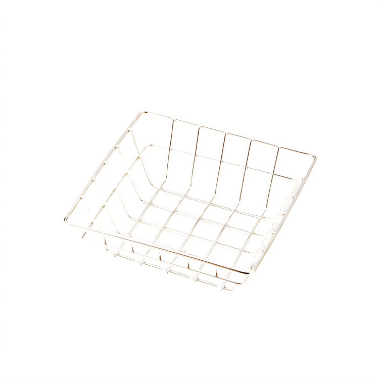 Product image #1 for American Metalcraft Square Stainless Steel Wire Grid Serving Basket, 6 x 6 x 2 Inches
