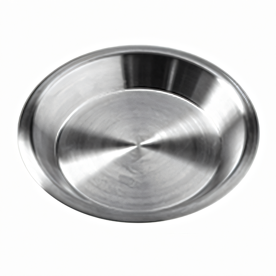 Product image #1 for American Metalcraft Standard Aluminum Pie Pan, 6" Top ID x 7" Top OD x 5/8" Deep