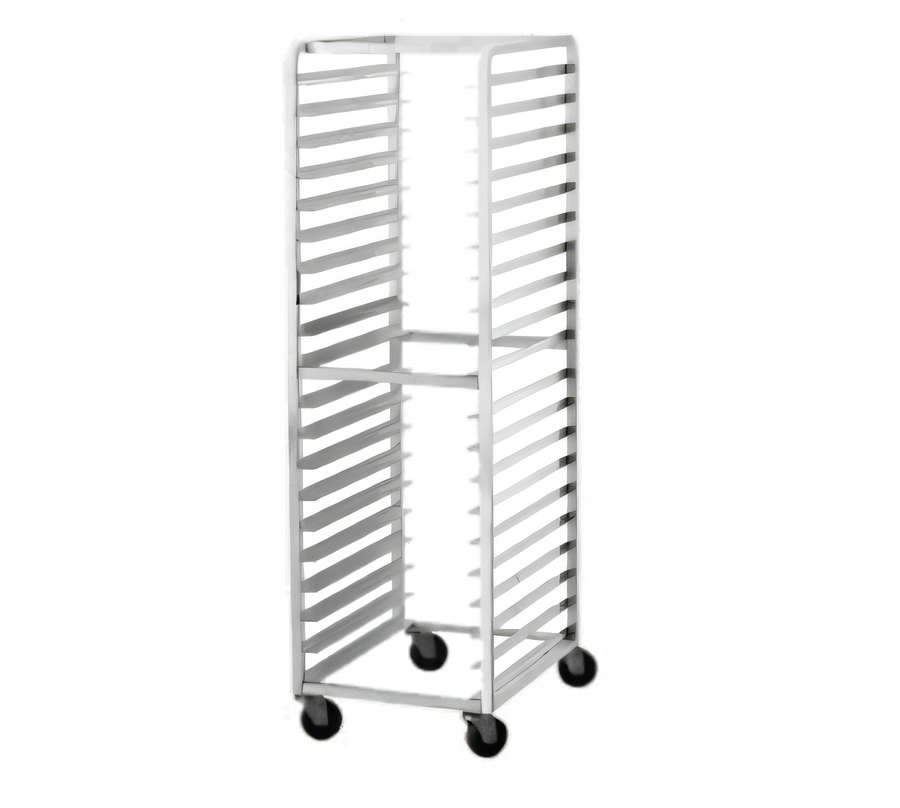 Product image #1 for Advance Tabco Mobile Full-Height End-Loading Aluminum Pan Rack, 15 Full-Size Sheet Pans