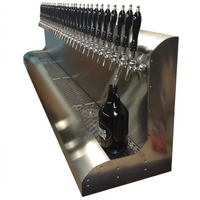 Perlick 3076-21 Modular Wall Mount Draft Beer Dispensing Tower, Air Cooled, 21 Faucets
