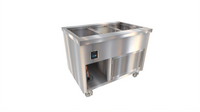Thurmaduke TCM-46PG-N7 Mobile 46-Inch Refrigerated Cold Food Well with NSF 7 Pan
