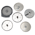Thumbnail image #1 for Eurodib USA Dito Sama 650197 175 mm Commercial Food Processor Disc Set, 6-Piece, Slicer/Grater/Grid
