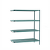 Thumbnail image #1 for Metro Super Erecta Pro Stationary Polymer Shelving Add-On Unit, 21 x 48 x 74 Inches, 4 Shelves