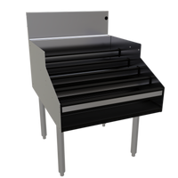 Glastender 42-Inch Free-Standing 5-Step Stainless Steel Liquor Steps