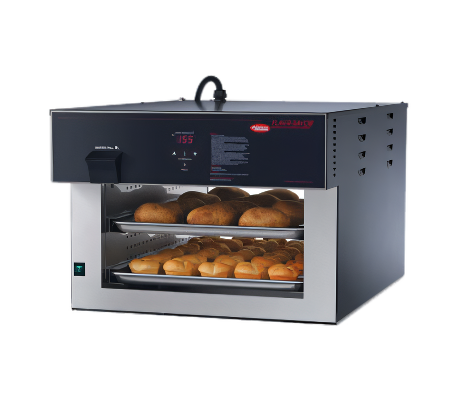 Product image #1 for Hatco Flav-R-Savor Pass-Through 2-Tier Humidified Countertop Heated Air Curtain Display Cabinet for Full-Size Sheet Pans