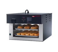 Hatco Flav-R-Savor Pass-Through 2-Tier Humidified Countertop Heated Air Curtain Display Cabinet for Full-Size Sheet Pans