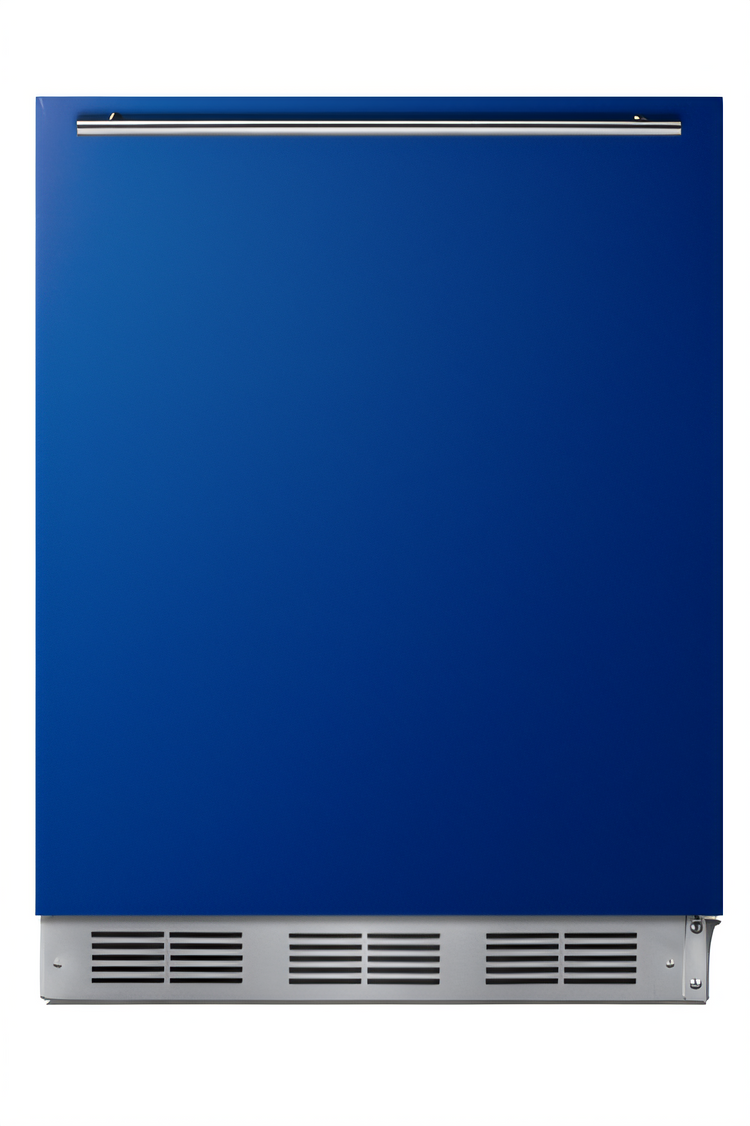 Product image #1 for Summit Appliance 5.1 Cu. Ft. Undercounter Refrigerator-Freezer with Reversible Cobalt Blue Door