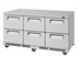 Thumbnail image #1 for Turbo Air Super Deluxe 72-5/8-Inch Three-Section Undercounter Drawer Refrigerator with 6 Drawers and Front Breathing Airflow