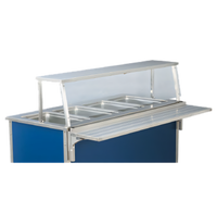 Vollrath Classic Cafeteria Single Deck Breath Guard for 60-Inch ADA Signature Server Units