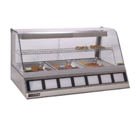 Antunes DCH-320 Countertop Heated Display Cabinet, 3-Pan Full-Service Hot Food Merchandiser, 120V
