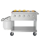 Thumbnail image #1 for Koolmore KM-CGM-36 Mobile Propane Charbroiler, 5 Burners, 304 Stainless Steel, Piezo Ignition