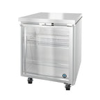 Thumbnail image #1 for Hoshizaki Steelheart UR27B-GLP01 27-Inch Low-Profile Undercounter Reach-In Refrigerator, One Glass Door, Stainless Steel
