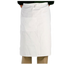 Thumbnail image #1 for Crestware White Cotton/Poly Twill Bistro Apron, 30 x 32 Inches, 2-Pocket