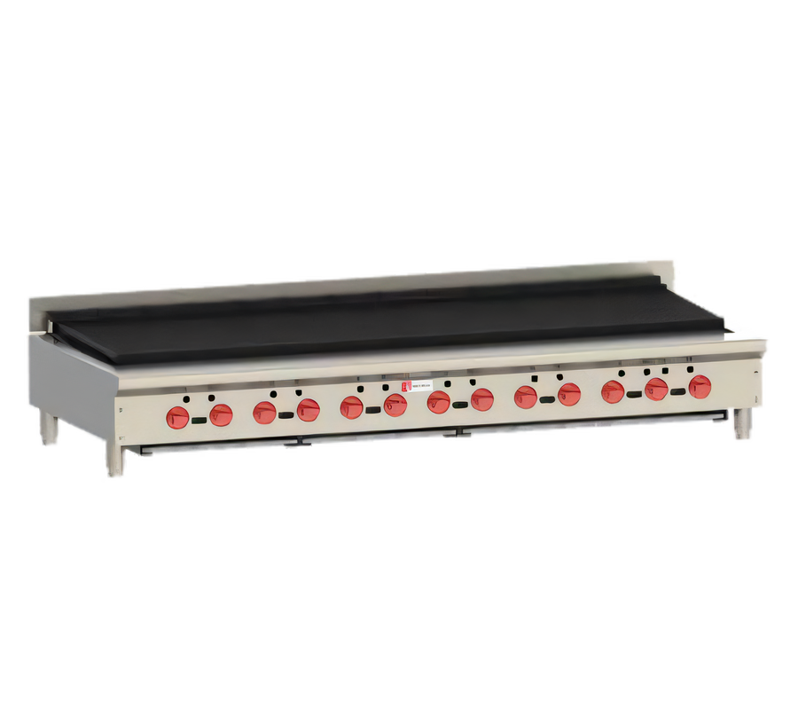 Product image #1 for Wolf Achiever 72-1/2-Inch Countertop Radiant Gas Charbroiler, 13-Burner