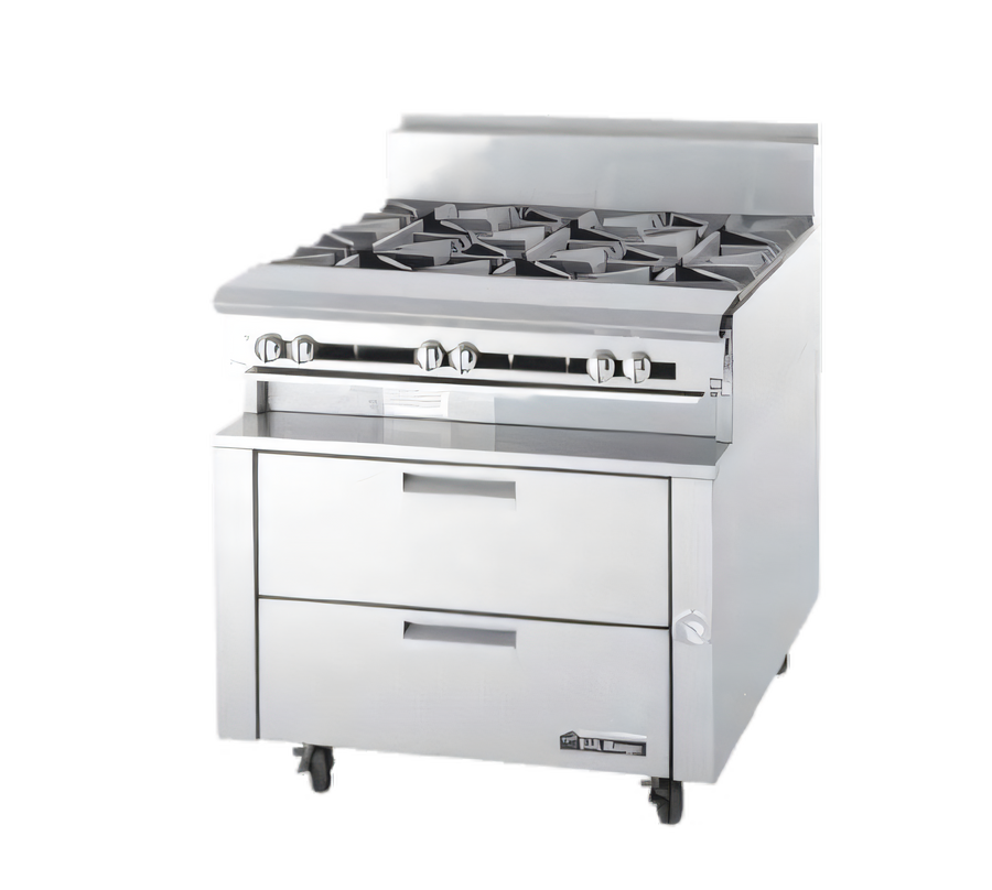 Product image #1 for Garland Polar Cuisine UN17R60 60-Inch Two-Section Remote Refrigerated Base with 4 Drawers