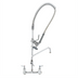 Thumbnail image #1 for T&S EasyInstall Wall-Mount Pre-Rinse Unit with Mixing Faucet, Add-On Faucet, and 12-Inch Swing Nozzle