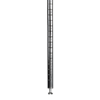 Thumbnail image #1 for Eagle Group P96-S Stationary Wire Shelving Post, 96 in H, Grooved, Stainless Steel