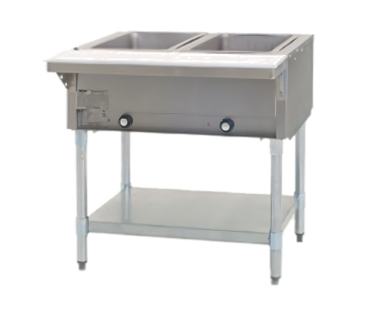 Product image #1 for Eagle Group DHT2-240-1X Electric Open-Base Hot Food Table with 2 Dry Wells, 33 Inch Wide, 240V
