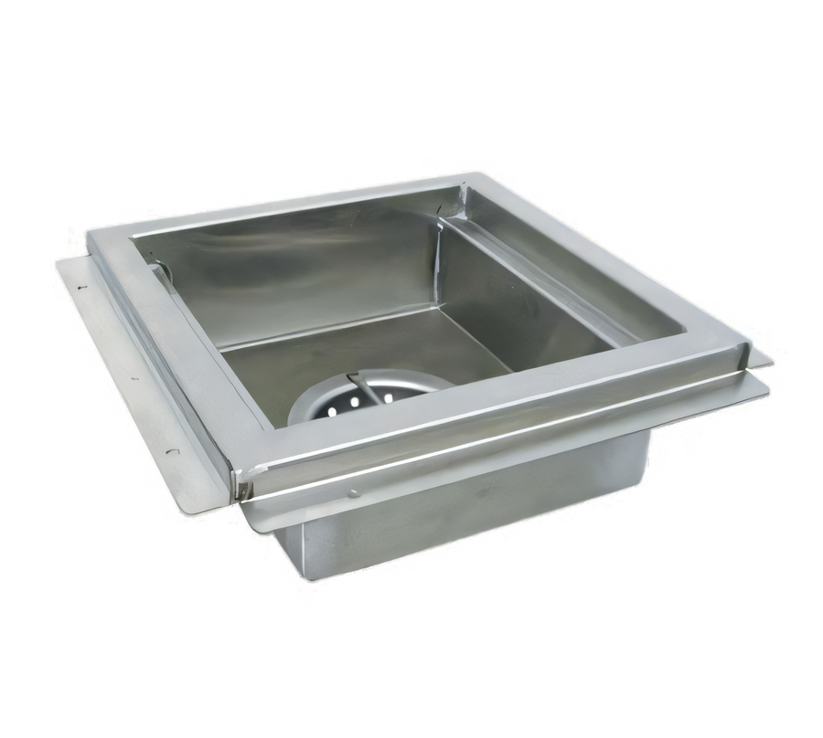 Product image #1 for Advance Tabco 12" x 12" Square Stainless Steel Floor Drain, 4" Deep, Without Grate