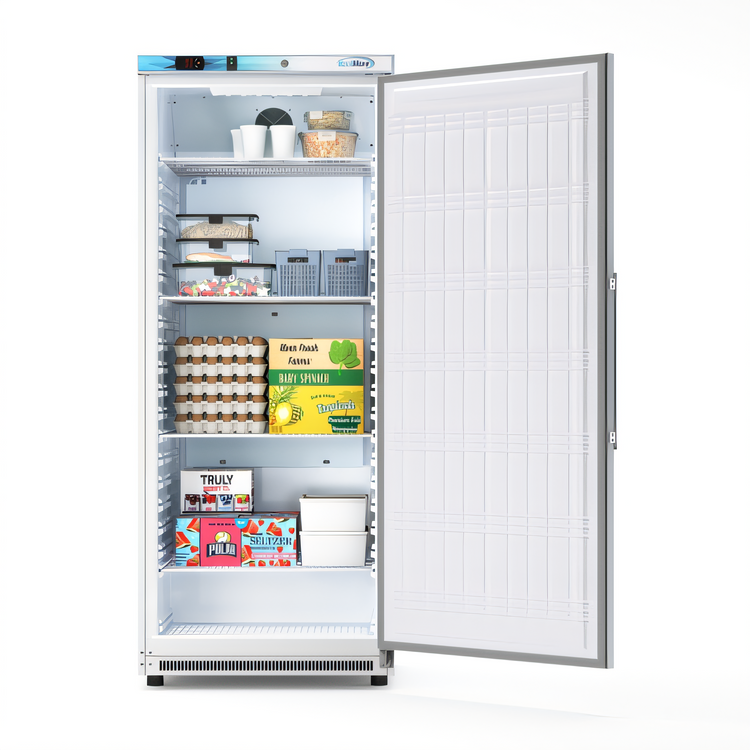 Product image #1 for Koolmore 30-Inch Wide One-Section Reach-In Refrigerator, 20 Cu. Ft., Bottom-Mount, Solid Door, White