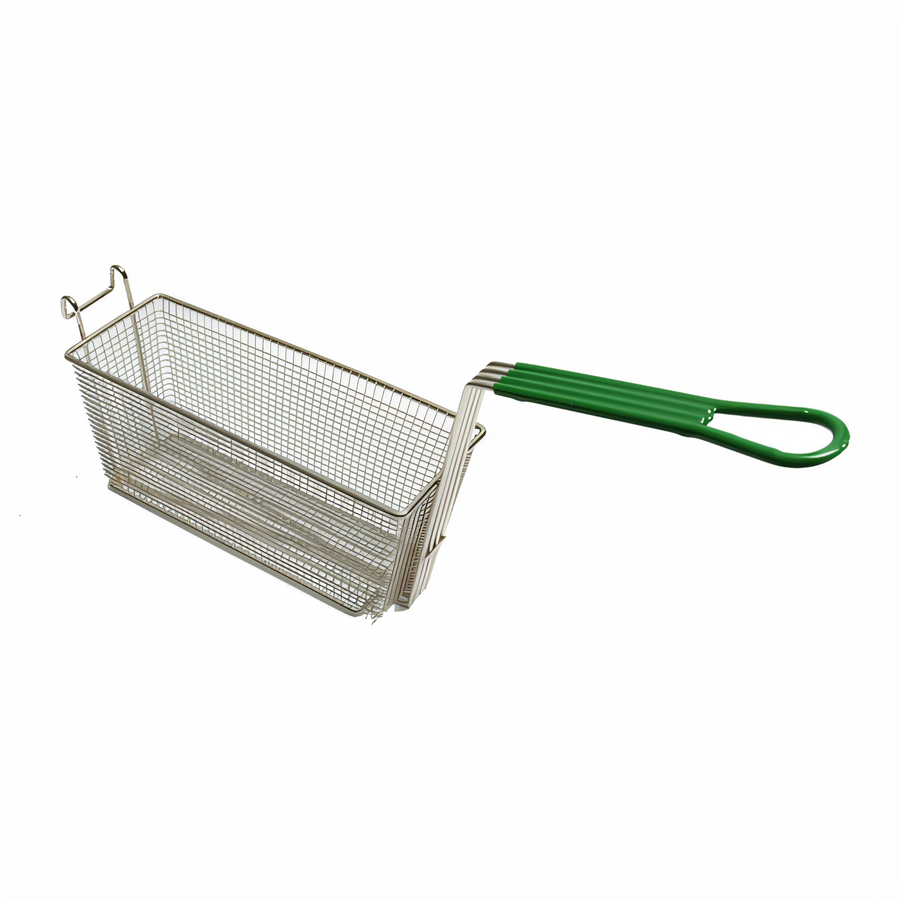 Product image #1 for Frymaster/Dean Triplet-Size Rectangular Fryer Basket, Medium Mesh, Nickel-Plated Steel