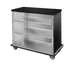 Thumbnail image #1 for Portable Back Bar with Laminate Exterior and Stainless Steel Interior, 45.5 Inches Wide