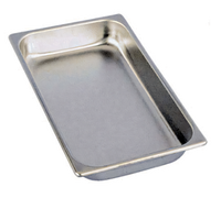 Full-Size (1/1) 4-Inch Deep Solid Stainless Steel Hotel Pan