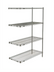 Thumbnail image #1 for Metro Super Erecta Brite Add-On Wire Shelving Unit, 42 x 18 x 63 Inches, 4 Shelves