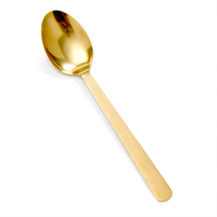 American Metalcraft 13-1/4-Inch Solid Hammered Serving Spoon, 18/0 Stainless Steel, Vintage Gold Finish
