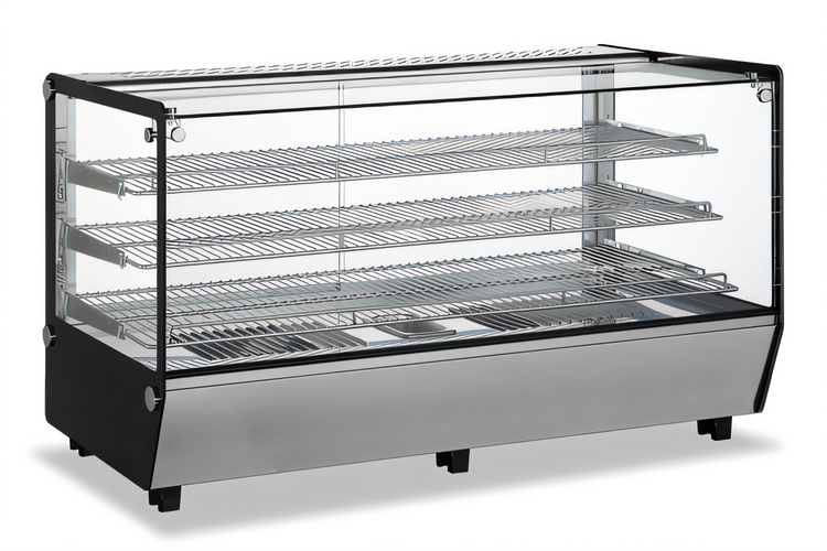 Product image #1 for Omcan USA 60-Inch Countertop Full-Service Hot Food Display Warmer Case with Straight Glass
