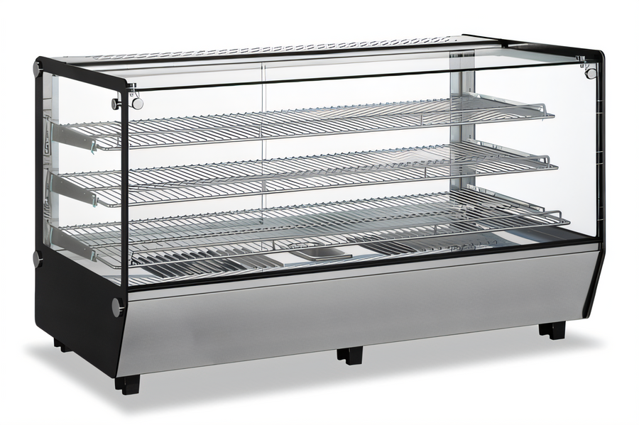 Product image #1 for Omcan USA 60-Inch Countertop Full-Service Hot Food Display Warmer Case with Straight Glass
