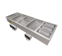 Hatco Drop-In Insulated Heated Food Well with 5 Full-Size Pan Capacity and Manifold Drains