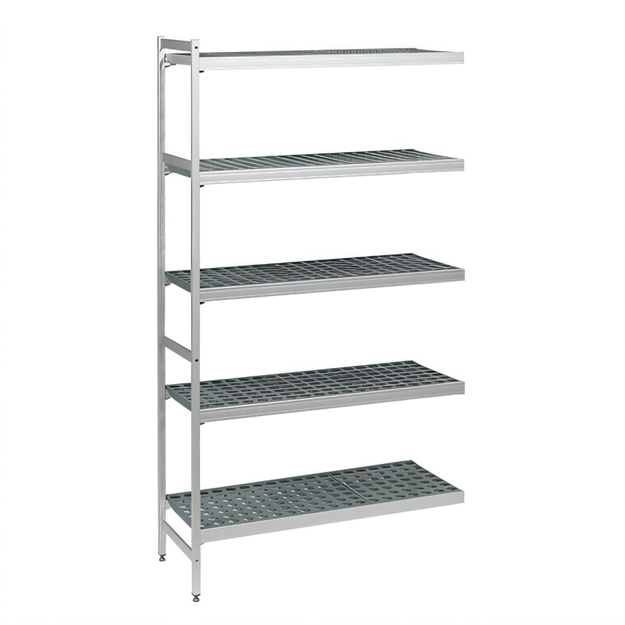 Product image #1 for Fermostock 5-Tier Polymer Shelving Unit Expansion Kit, 47W x 14D x 83H