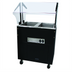 Thumbnail image #1 for Advance Tabco Triumph Supreme Mobile Electric Hot Food Buffet Table with 2 Sealed Wells and Sneeze Guard, 208-240V