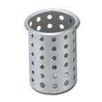 Thumbnail image #1 for Vollrath Silv-A-Tainer 99710 Stainless Steel Flatware Caddy Cylinder, 5.63-Inch H, 4-1/32-Inch Cutout Case of 12