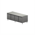 Thumbnail image #1 for BK Resources Stainless Steel Chef Table with Enclosed Cabinet Base and Hinged Doors, 120 x 30 x 34-3/4 Inches