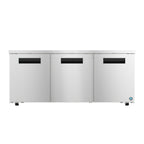 Thumbnail image #1 for Hoshizaki Steelheart UR72B-LP Three-Door Low Profile Undercounter Reach-In Refrigerator, 72-Inch, Stainless Steel, 18.27 Cu. Ft.