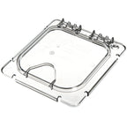 Thumbnail image #1 for CFS Brands Coldmaster® CM10318Z07 1/6 Size Clear Polycarbonate Hinged Food Pan Cover with Peg Hole and Handle Case of 2