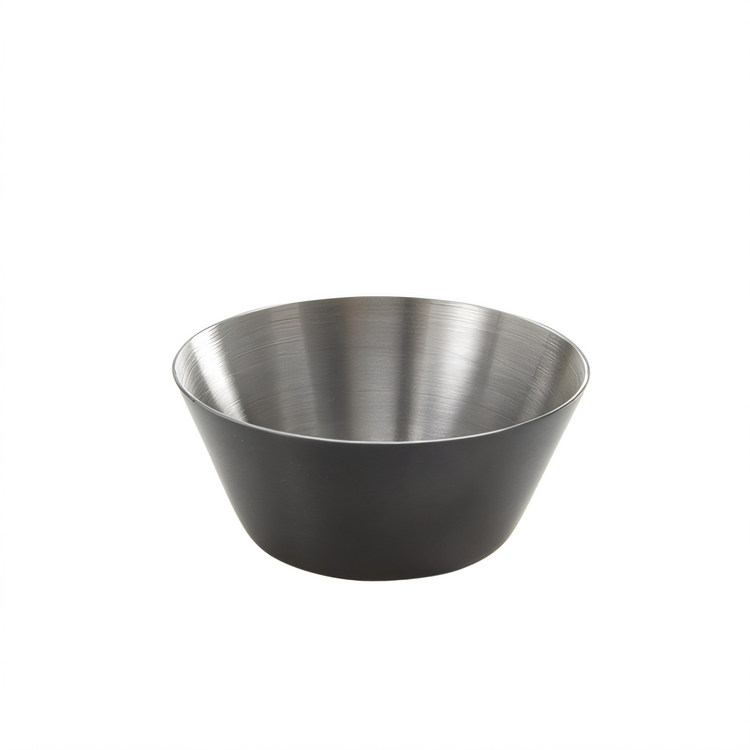 Product image #1 for American Metalcraft Black Round Satin Stainless Steel Sauce Cup, 1-1/2 oz.