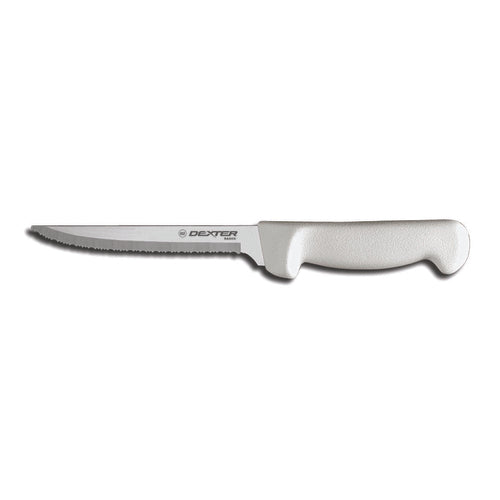 Product image #1 for Basics 6-Inch Scalloped Utility Knife with White Polypropylene Handle