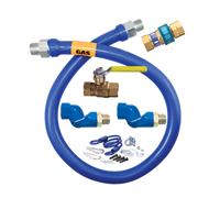 Dormont Blue Hose 1-1/4-Inch I.D. x 60-Inch Deluxe Moveable Gas Connector Kit