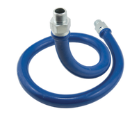 Dormont Blue Hose Moveable Gas Connector Hose, 1-1/4-Inch Inside Diameter x 24-Inch, Stainless Steel Braid
