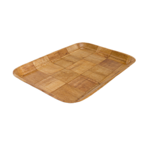 Product image #1 for Crestware 10 x 14 Inch Rectangular Woven Wood Serving Tray